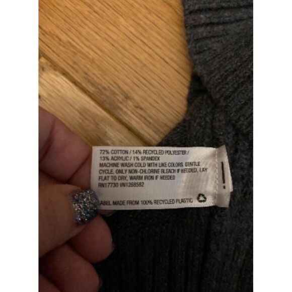 Universal Thread Gray Knit cotton blend long sleeve casual Sweater size Large - Picture 6 of 8